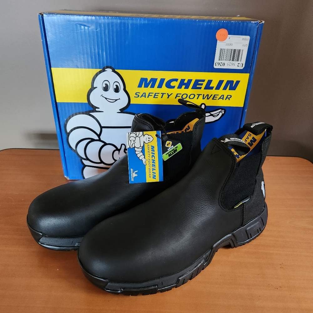 Men's Michelin Boots Hydroedge Chelsea Black Boots